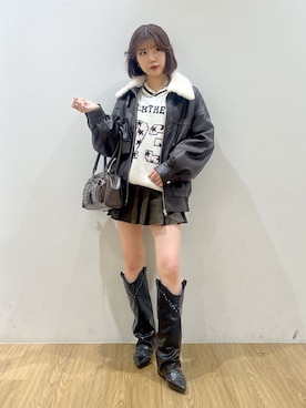 「dispark（ディスパーク）のアイテム」を使った、WEGOさん（レディース・163cm）の冬コーディネート