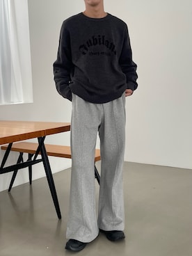 「THE STANDARD（ザスタンダード）のアイテム（スウェットパンツ）」を使った、WEGOさん（メンズ・175cm）の秋コーディネート