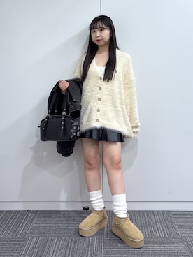 「アイテム（カーディガン/ボレロ）」を使った、WEGOさん（レディース・147cm）の秋コーディネート