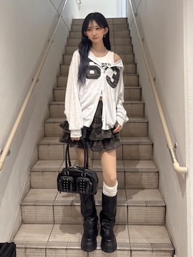 「WEGO（ウィゴー）のアイテム（スカート）」を使った、WEGOさん（レディース・168cm）の春コーディネート