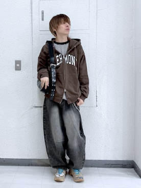 「アイテム（パーカー）」を使った、WEGOさん（メンズ・175cm）の秋コーディネート