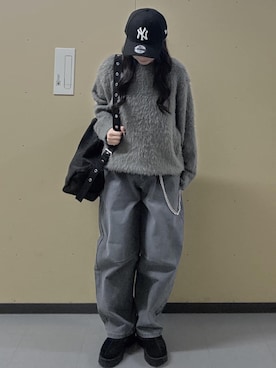 「BROWNY（ブラウニー）のアイテム」を使った、WEGOさん（レディース・163cm）の冬コーディネート