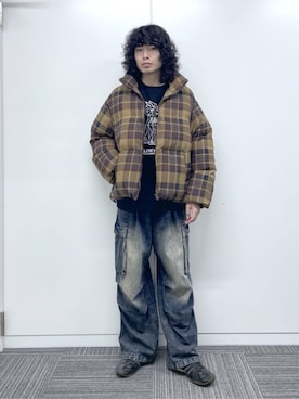 「BROWNY（ブラウニー）のアイテム」を使った、WEGOさん（メンズ・175cm）の冬コーディネート