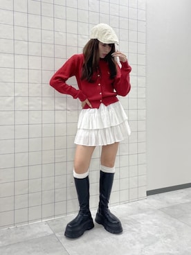 「WEGO（ウィゴー）のアイテム（帽子）」を使った、WEGOさん（レディース・155cm）の春コーディネート