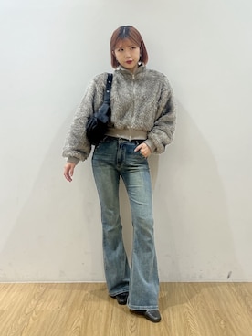 「WEGO（ウィゴー）のアイテム（ブルゾン）」を使った、WEGOさん（レディース・163cm）の秋コーディネート