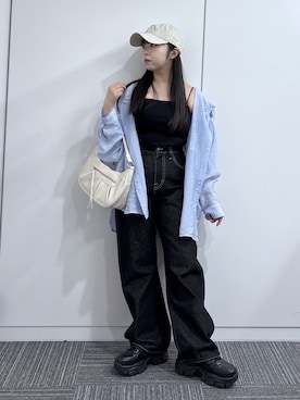 「WEGO（ウィゴー）のアイテム（トップス）」を使った、WEGOさん（レディース・147cm）の春コーディネート