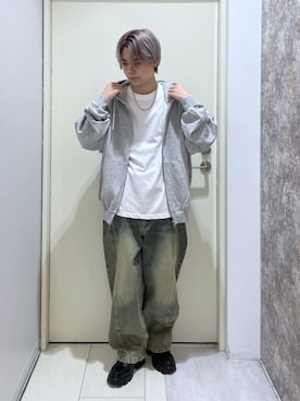 「アイテム（パーカー）」を使った、WEGOさん（メンズ・170cm）の秋コーディネート