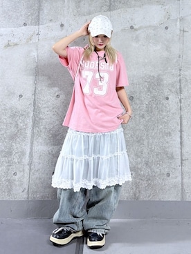 「dispark（ディスパーク）のアイテム」を使った、WEGOさん（レディース・157cm）の春コーディネート