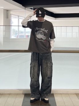 「WEGO（ウィゴー）のアイテム（トップス）」を使った、WEGOさん（メンズ・172cm）の春コーディネート