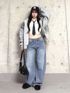 「Figments（フィグメンツ）のアイテム」を使った、WEGOさん（レディース・152cm）の春コーディネート