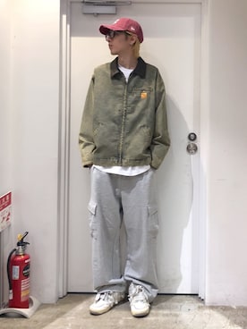 「アイテム（帽子）」を使った、WEGOさん（メンズ・186cm）の秋コーディネート