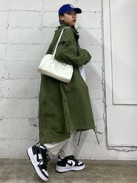 「WEGO（ウィゴー）のアイテム（モッズコート）」を使った、WEGOさん（レディース・152cm）の秋コーディネート