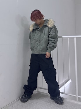 WEGOさん（メンズ・166cm）の冬コーディネート