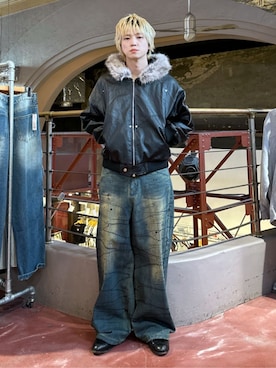 「Figments（フィグメンツ）のアイテム」を使った、WEGOさん（メンズ・168cm）の冬コーディネート