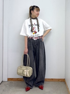 「アイテム（トップス）」を使った、WEGOさん（レディース・162cm）の春コーディネート