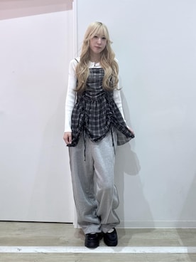 「WEGO（ウィゴー）のアイテム（パンツ）」を使った、WEGOさん（レディース・166cm）の春コーディネート