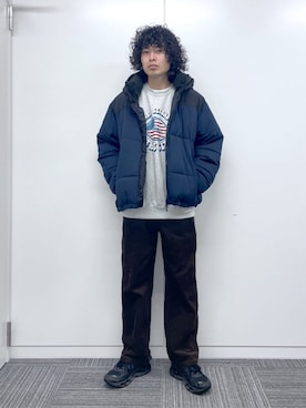 「アイテム（ダウンジャケット/コート）」を使った、WEGOさん（メンズ・175cm）の秋コーディネート