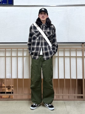 「WEGO（ウィゴー）のアイテム（バッグ）」を使った、WEGOさん（メンズ・183cm）の冬コーディネート