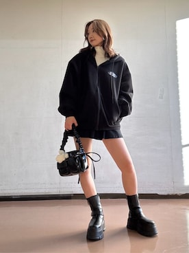 「PHILLY（フィリー）のアイテム（バッグ）」を使った、WEGOさん（レディース・163cm）の冬コーディネート