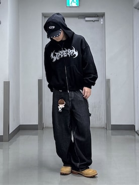 「Figments（フィグメンツ）のアイテム（パンツ）」を使った、WEGOさん（メンズ・170cm）の春コーディネート