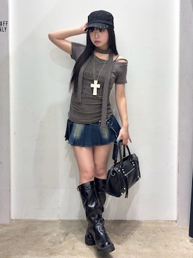 「アイテム（トップス）」を使った、WEGOさん（レディース・156cm）の春コーディネート