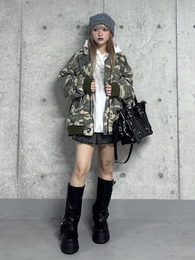 「Figments（フィグメンツ）のアイテム」を使った、WEGOさん（レディース・157cm）の冬コーディネート