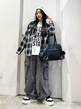 「Figments（フィグメンツ）のアイテム」を使った、WEGOさん（レディース・159cm）の春コーディネート