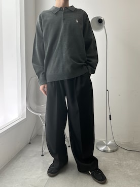 「アイテム（ポロシャツ）」を使った、WEGOさん（メンズ・171cm）の秋コーディネート