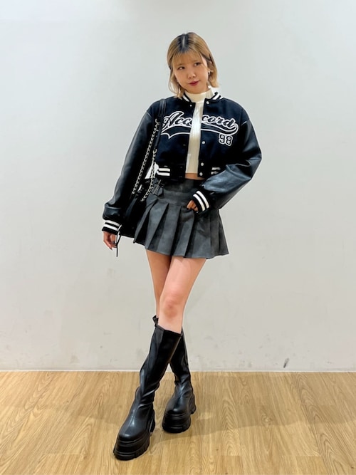 セール】WEGO/スタジアムロゴショートスタジャン（スタジャン）｜WEGO