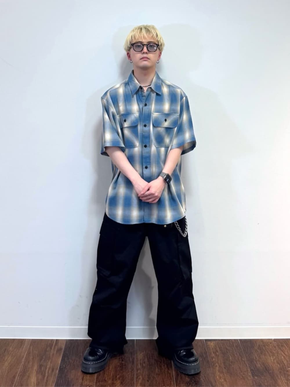 WEGOさんの「WEGO/【25年春夏新作】イージーワイドカーゴパンツ（WEGO）」を使ったコーディネートの1枚目の写真