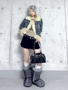 「Figments（フィグメンツ）のアイテム」を使った、WEGOさん（レディース・160cm）の冬コーディネート