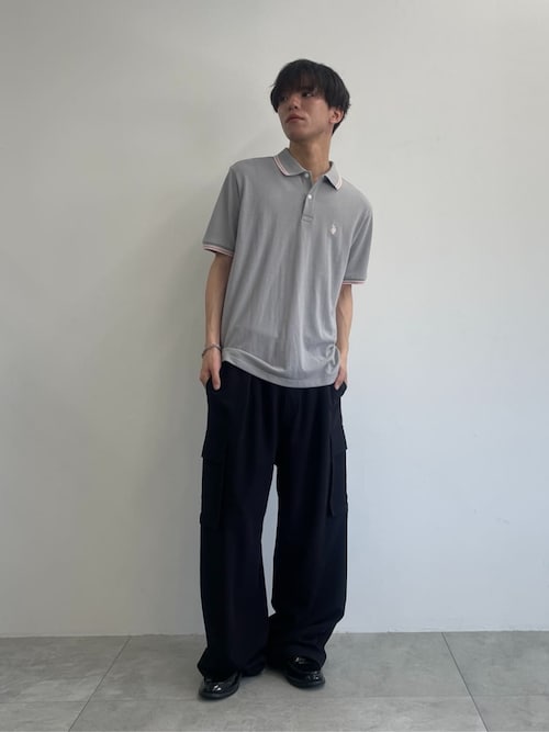 ∴WEGO/【25年春夏新作】別注U.S.POLO ASSN.ラインポロシャツ