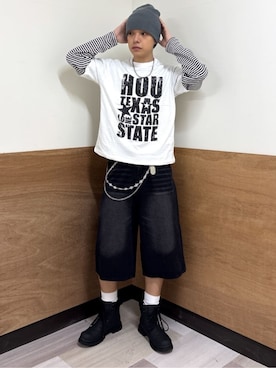 「WEGO（ウィゴー）のアイテム（帽子）」を使った、WEGOさん（メンズ・177cm）の春コーディネート