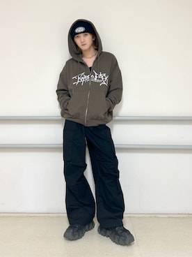 「WEGO（ウィゴー）のアイテム（帽子）」を使った、WEGOさん（メンズ・172cm）の秋コーディネート