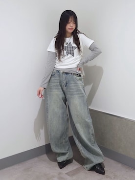 「WC（ダブル シー）のアイテム」を使った、WEGOさん（レディース・156cm）の春コーディネート