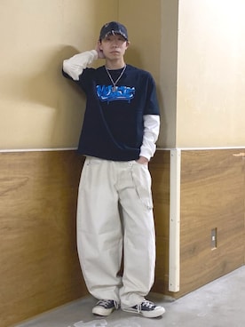 「WEGO（ウィゴー）のアイテム（トップス）」を使った、WEGOさん（メンズ・170cm）の春コーディネート