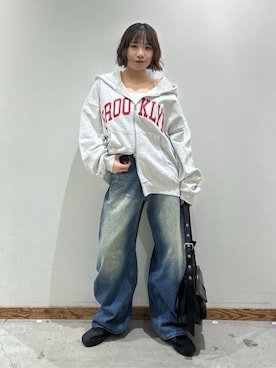 「WEGO（ウィゴー）のアイテム（パンツ）」を使った、WEGOさん（レディース・152cm）の春コーディネート