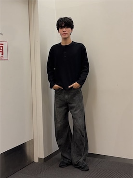 「WEGO（ウィゴー）のアイテム（パンツ）」を使った、WEGOさん（メンズ・179cm）の秋コーディネート