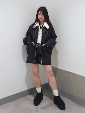 「黒コーデ」｜WEGOさん（レディース・156cm）の秋コーディネート