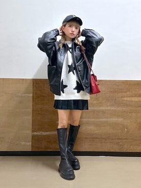 「WEGO（ウィゴー）のアイテム（ジャケット/アウター）」を使った、WEGOさん（レディース・152cm）の冬コーディネート