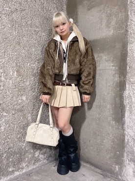 「WEGO（ウィゴー）のアイテム（ブルゾン）」を使った、WEGOさん（レディース・154cm）の秋コーディネート