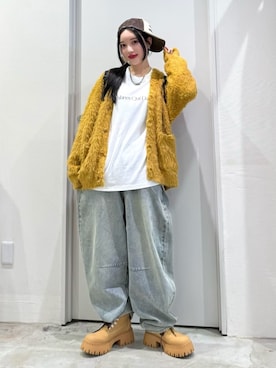 「イエロー」｜WEGOさん（レディース・159cm）の秋コーディネート