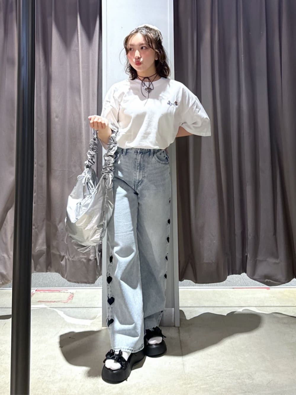 WEGOさんの「WEGO/ドロストギャザーショルダー（WEGO）」を使ったコーディネートの1枚目の写真