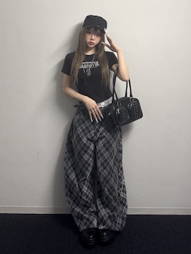 「Figments（フィグメンツ）のアイテム（トップス）」を使った、WEGOさん（レディース・154cm）の春コーディネート