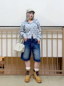 「WEGO（ウィゴー）のアイテム（パンツ）」を使った、WEGOさん（レディース・151cm）の春コーディネート