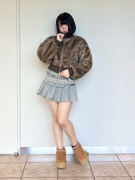 「Figments（フィグメンツ）のアイテム」を使った、WEGOさん（レディース・158cm）の冬コーディネート