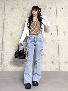 「WEGO（ウィゴー）のアイテム（パンツ）」を使った、WEGOさん（レディース・152cm）の春コーディネート