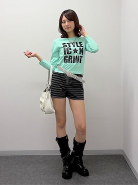 「WEGO（ウィゴー）のアイテム（パンツ）」を使った、WEGOさん（レディース・169cm）の秋コーディネート