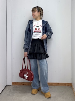 「WEGO(ウィゴー)のWEGO/【24年秋冬新作】厚底ボリュームダッドスニーカー(スニーカー)」を使った、WEGOさん(レディース・168cm)の春コーディネート