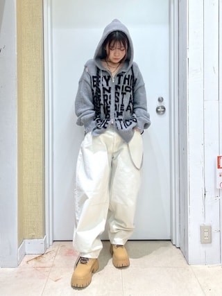 「WEGO(ウィゴー)のWEGO/【24年秋冬新作】厚底トレッキングブーツ(ブーツ)」を使った、WEGOさん(レディース・172cm)の春コーディネート